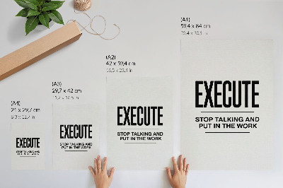 Dekorativni plakat Motivirajući natpis u minimalističkom pristupu