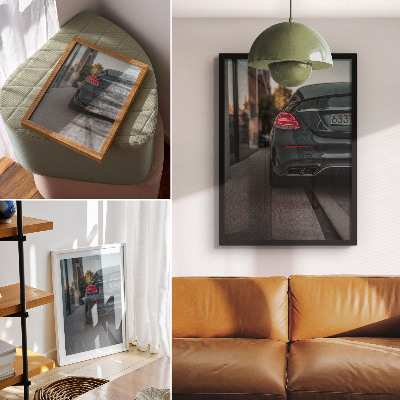 Plakat Elegantni automobil u urbanom prostoru