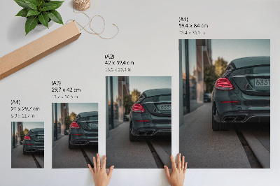 Plakat Elegantni automobil u urbanom prostoru