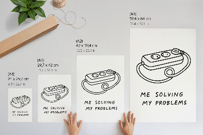 Tisak na platno Minimalistička ilustracija s humorom