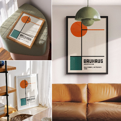 Dekorativni plakat Geometrija, boje, minimalizam, modernost, oblik