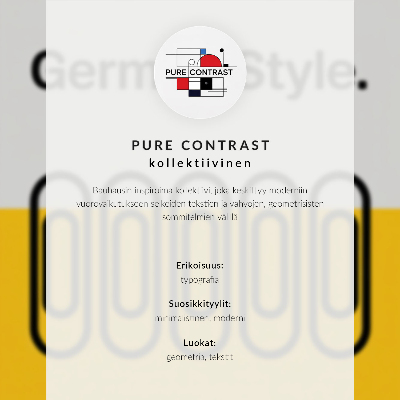 Dekorativni plakat Bauhaus stil dominira geometrijskom jednostavnošću