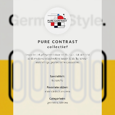 Dekorativni plakat Bauhaus stil dominira geometrijskom jednostavnošću