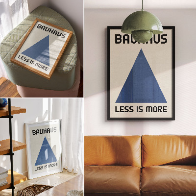 Dekorativni plakat Bauhaus stil dominira geometrijskom jednostavnošću