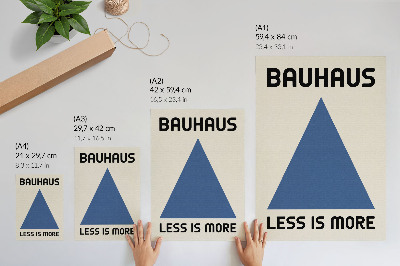 Dekorativni plakat Bauhaus stil dominira geometrijskom jednostavnošću