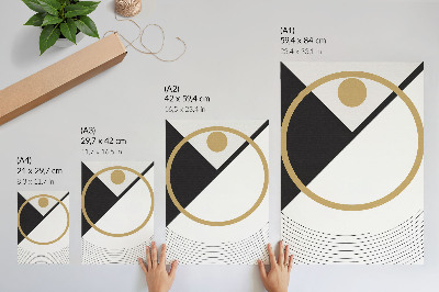 Tisak na platno Geometrijski uzorak, kontrastne boje, moderan stil