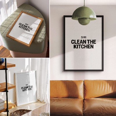 Zidni plakat Minimalistički natpis s kontrastnim motivom