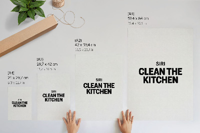 Zidni plakat Minimalistički natpis s kontrastnim motivom