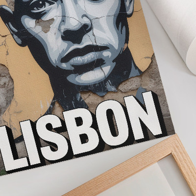 Zidni plakat Motiv uličnog stila s licem i motivacijskim natpisom