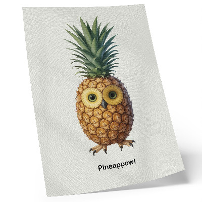 Plakat Maštovita kombinacija ananasa i sove
