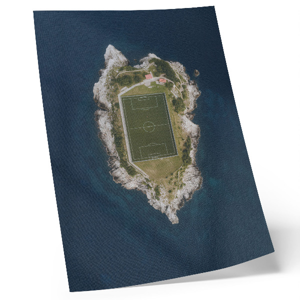Zidni plakat Parcela na otoku okruženom tirkiznim morem