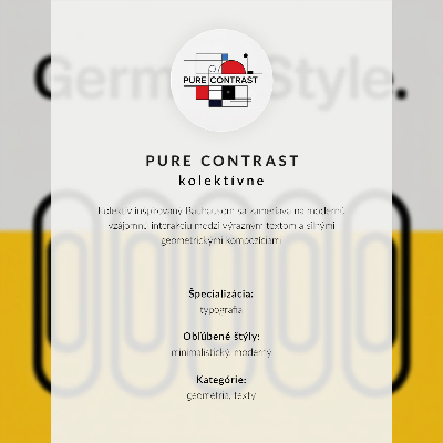 Dekorativni plakat Geometrijska slova u živim bojama