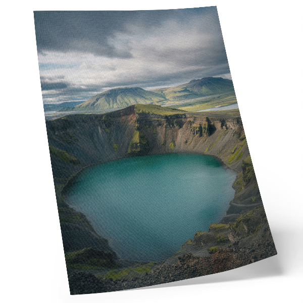 Zidni plakat Tirkizno jezero, planine, prekrasni oblaci