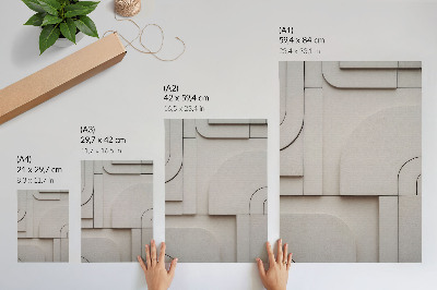 Plakat Geometrijski oblici moderne kompozicije elegancija