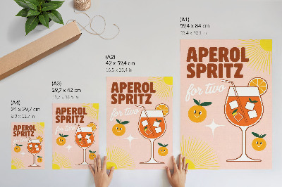 Tisak na platno Narančasto žuti nasmijani natpis voća