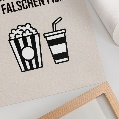Zidni plakat Značajna tekstualna ikonografija kino bež pozadina
