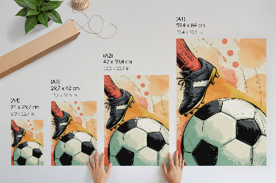 Zidni plakat Sportski naglasak, prekrasne boje, dinamična kompozicija