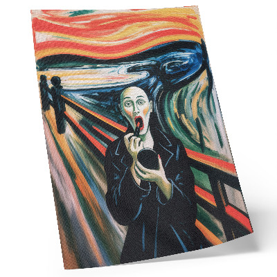 Zidni plakat Izražajna figura, žive boje, dinamične linije