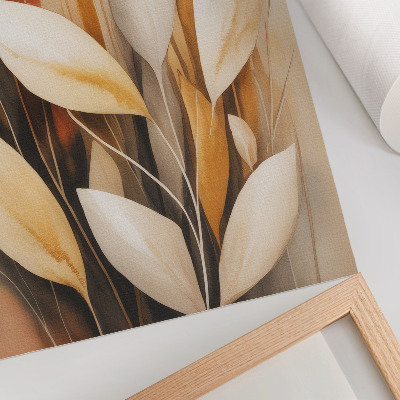 Dekorativni plakat Elegantno lišće, jednostavnost i sklad boja