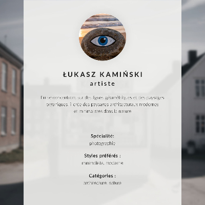 Dekorativni plakat Drveni kiosk svijetle zgrade idilično