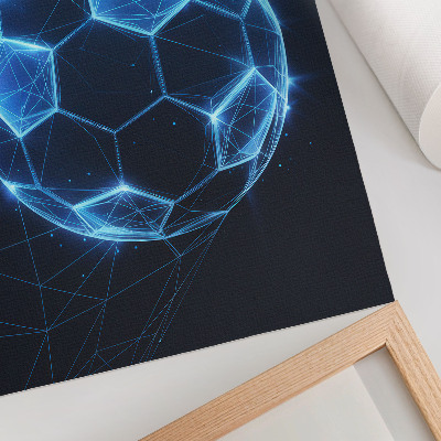 Tisak na platno Geometrijske linije i svjetla digitalne kugle