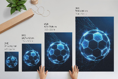 Tisak na platno Geometrijske linije i svjetla digitalne kugle