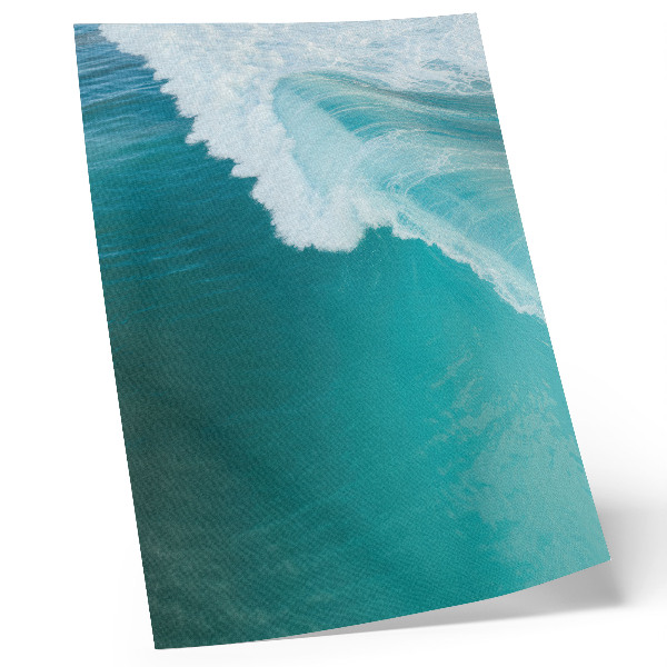 Plakat Tirkizni oceanski valovi, mirna atmosfera, harmonija