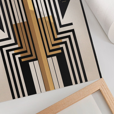 Zidni plakat Arhitektonske linije, elegantni zlatni detalji