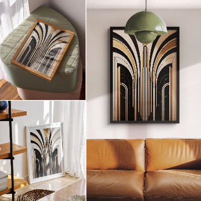 Tisak na platno Moderni lukovi Elegancija Art Deco Kontrast