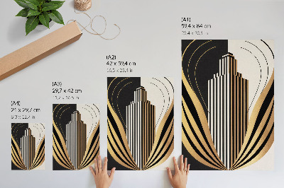 Zidni plakat Arhitektonske linije suprotstavljaju eleganciju i modernost