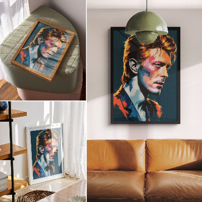 Tisak na platno Pop art portret s dinamičnim bojama