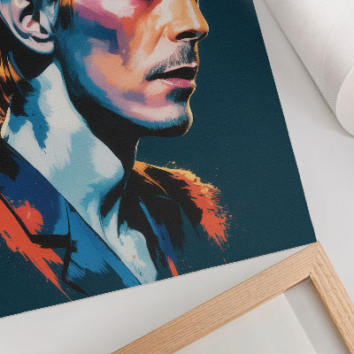 Tisak na platno Pop art portret s dinamičnim bojama