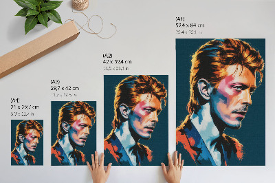 Tisak na platno Pop art portret s dinamičnim bojama