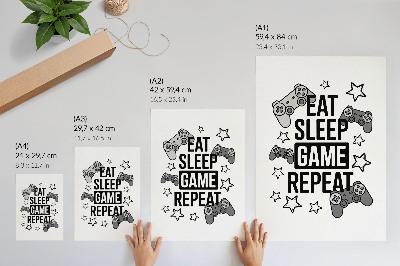 Plakat Jastučići sa zvijezdama i natpisom u modernom minimalističkom stilu