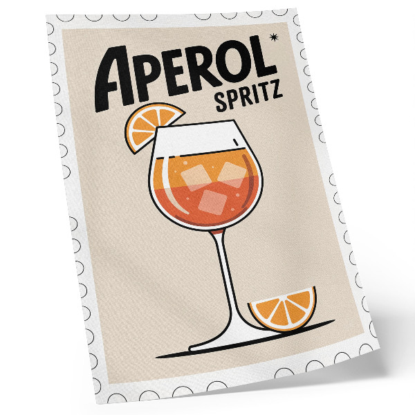 Zidni plakat Aperol piće narančasta pozadina