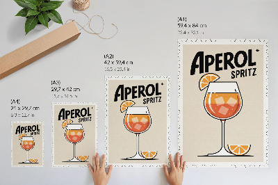 Zidni plakat Aperol piće narančasta pozadina