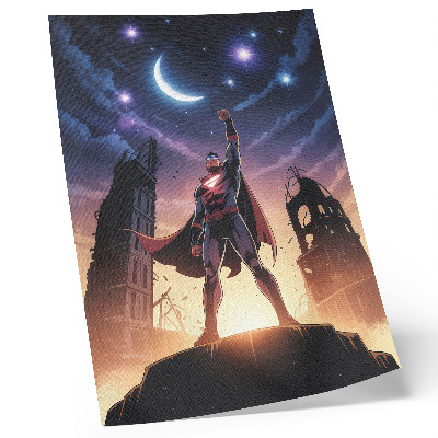 Dekorativni plakat Noćno nebo, dinamična figura, misteriozne ruševine