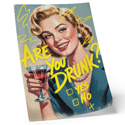 Dekorativni plakat Dinamične boje ženskog retro stripa