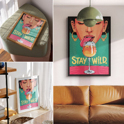 Plakat Intenzivne boje, pozitivna atmosfera, pop art, ekspresivnost