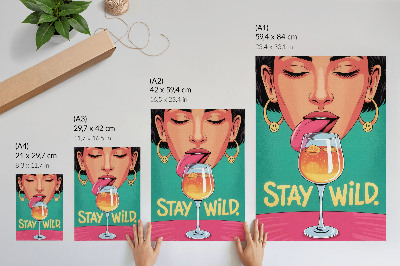 Plakat Intenzivne boje, pozitivna atmosfera, pop art, ekspresivnost