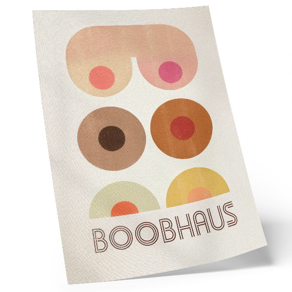 Tisak na platno Grafike u stilu Boobhausa u Bauhausu