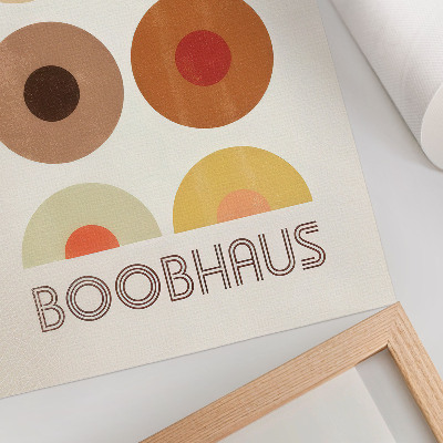 Tisak na platno Grafike u stilu Boobhausa u Bauhausu