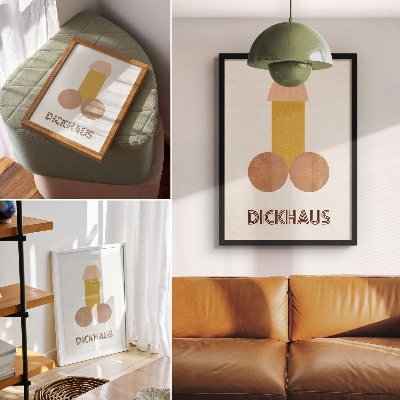 Zidni plakat Grafike u stilu Dickhausa u Bauhausu