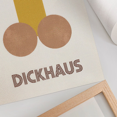 Zidni plakat Grafike u stilu Dickhausa u Bauhausu