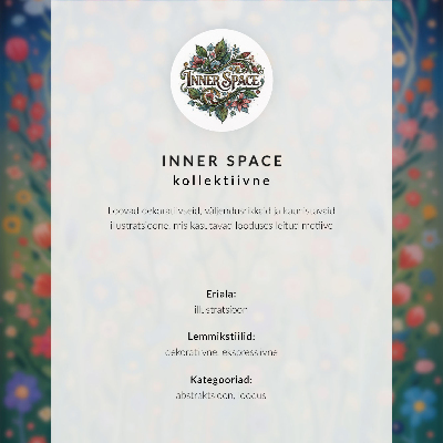 Dekorativni plakat Energični dugini krugovi na pozadini zalaska sunca