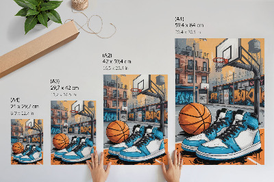 Tisak na platno Moderno igralište u stilu grafita u gradu
