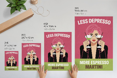 Plakat Pop art kontrastne boje dinamičan stil