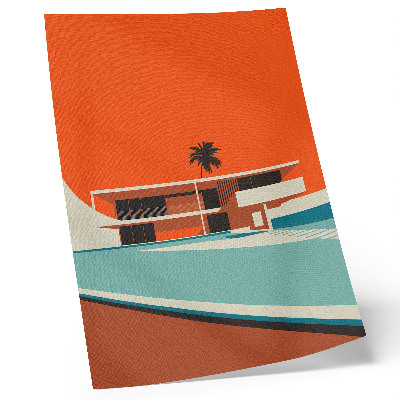 Zidni plakat Minimalistička kompozicija Ville Orange Sky