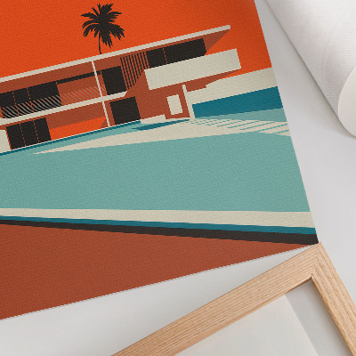 Zidni plakat Minimalistička kompozicija Ville Orange Sky