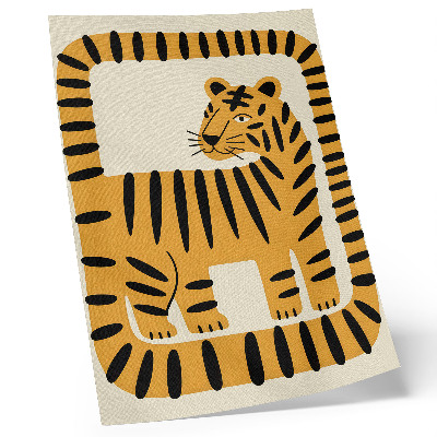 Plakat Tigar u grafičkom stilu s intenzivnim bojama